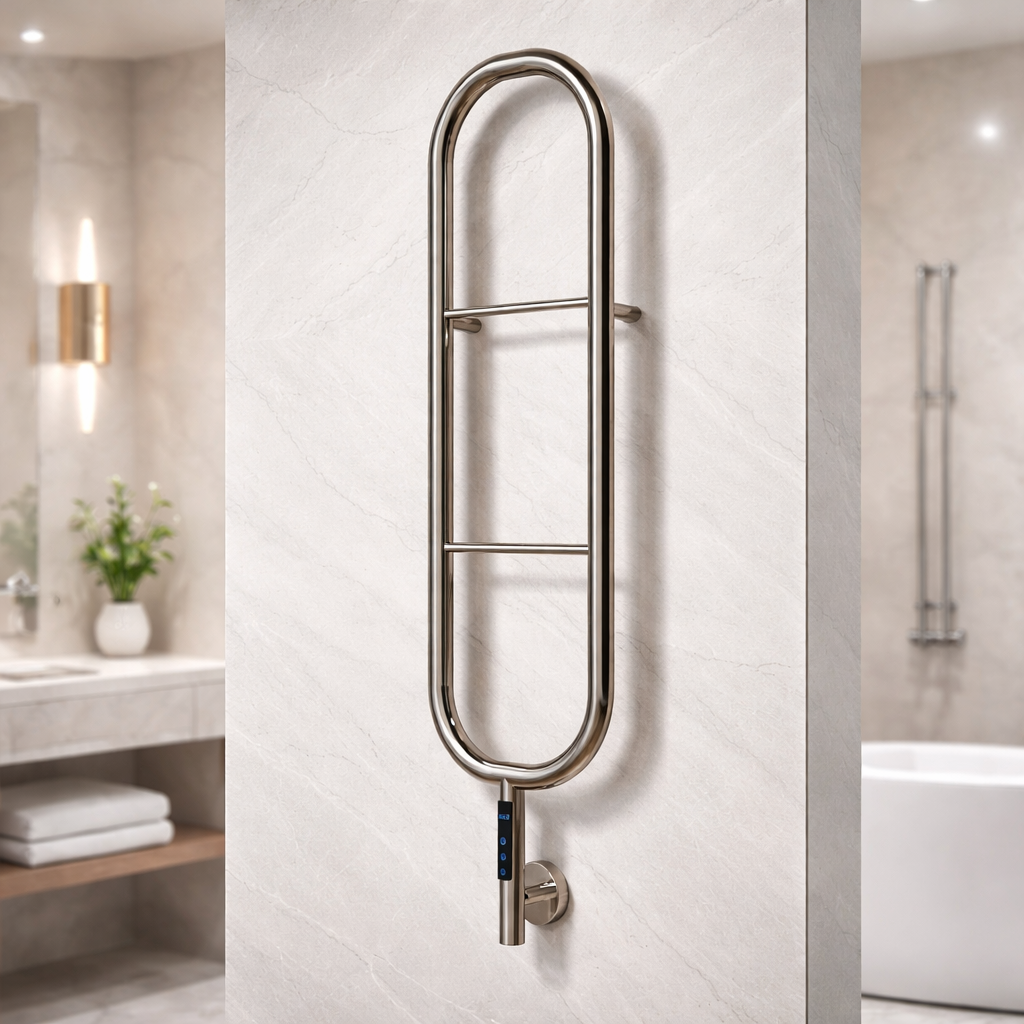 Carisa Felix sèche-serviette électrique en inox – miroir poli