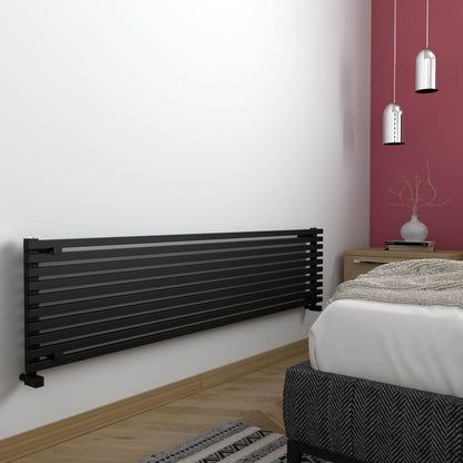 Carisa Sophia Xl Radiateur en Aluminium Horizontal Design Moderne Noir