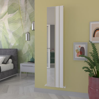 Carisa Step Mirror Radiateur en Aluminium Vertical Design Moderne Blanc