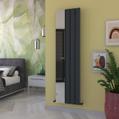 Carisa Step Mirror Radiateur en Aluminium Vertical Design Moderne Anthracite