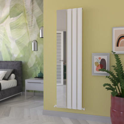 Carisa Step Mirror Radiateur en Aluminium Vertical Design Moderne Blanc