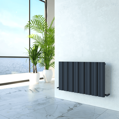 Carisa Wave Radiateur en Aluminium Horizontal Design Moderne Anthracite